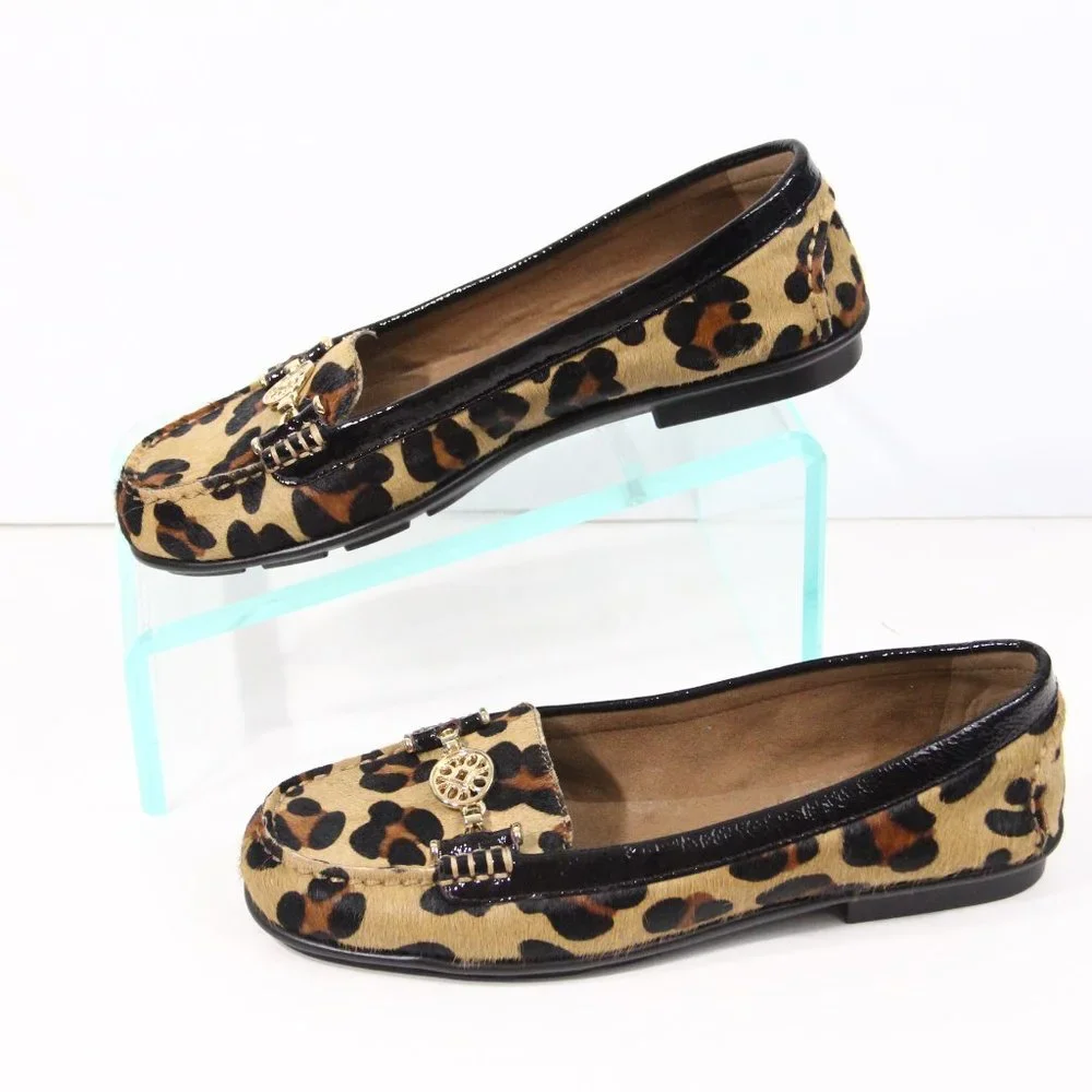 Aerosoles Leopard Print Loafers 9.5 NEW Women Slip on Flat animal Moccasins